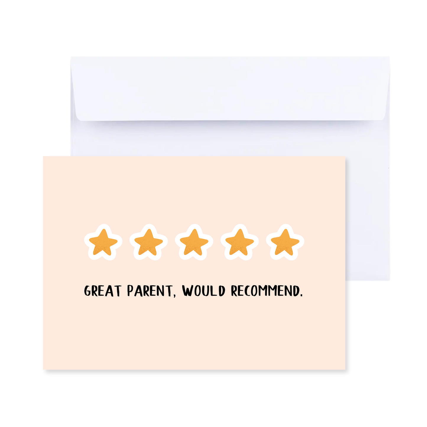 5 Star Parent Card - Funny Fathers' Day Mother's Day Card