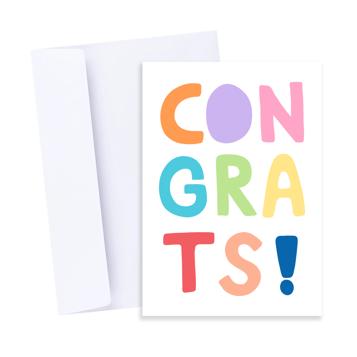 Colourful Congrats Card - Fun Promotion Congratulations Card